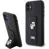 Karl Lagerfeld KLHCN61GSAKCPK iPhone 11 / Xr 6.1 czarny/black hardcase Gripstand Saffiano Karl&Choupette Pins